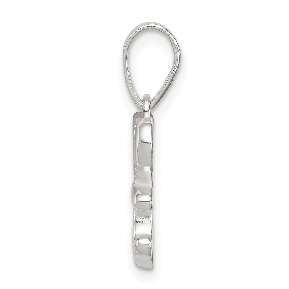 Sterling Silver Polished Initial H Pendant