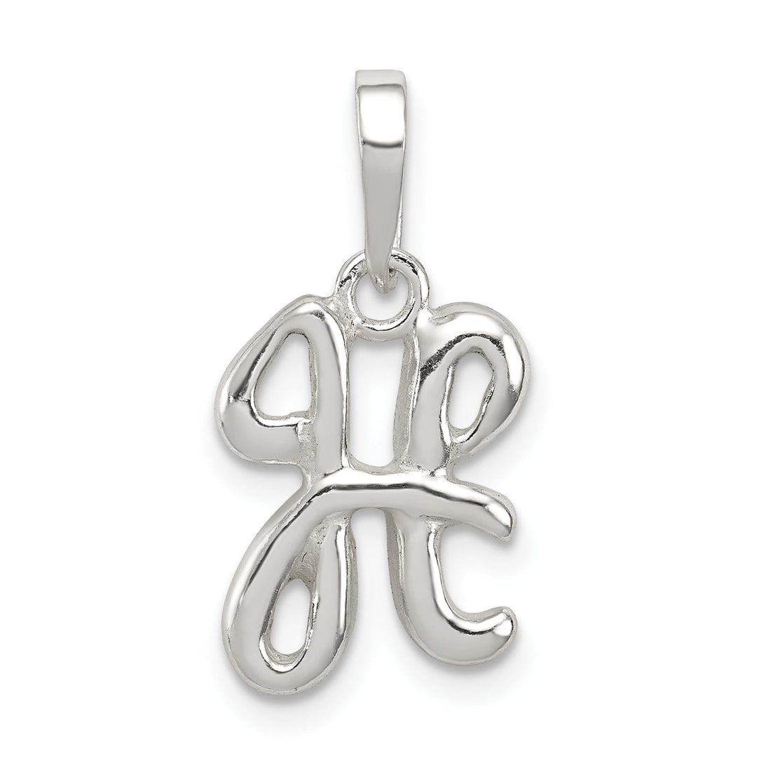 Sterling Silver Polished Initial H Pendant