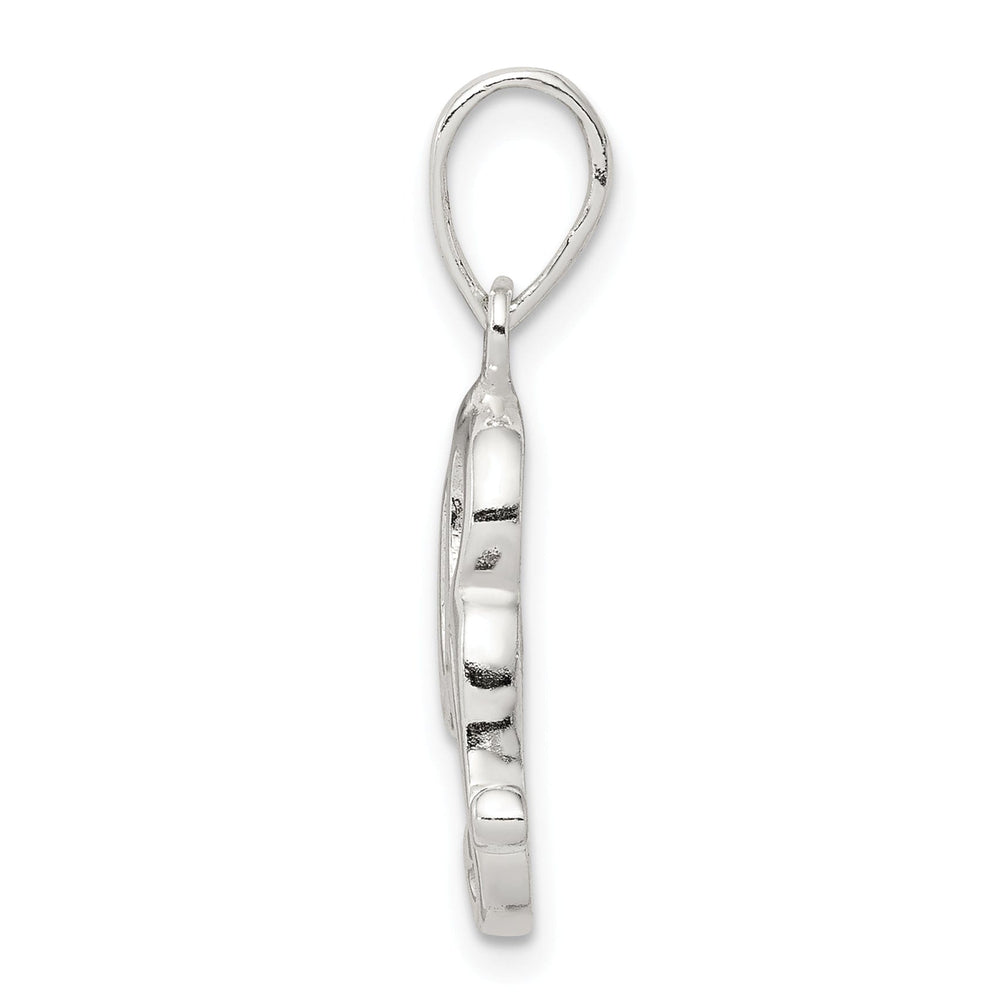Sterling Silver Polished Initial R Pendant