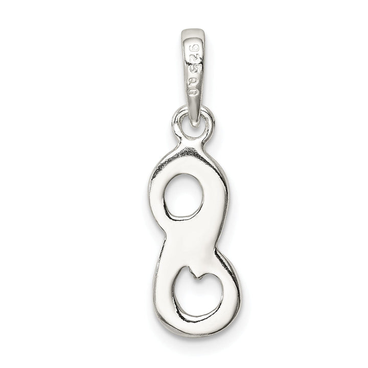 Sterling Silver Polished Initial S Pendant
