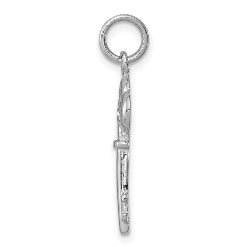 Sterling Silver Polished Miniature Key Pendant