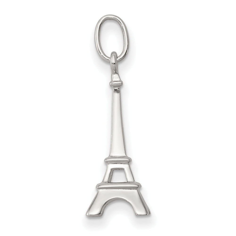 Silver Polished Finish Eiffel Tower Charm