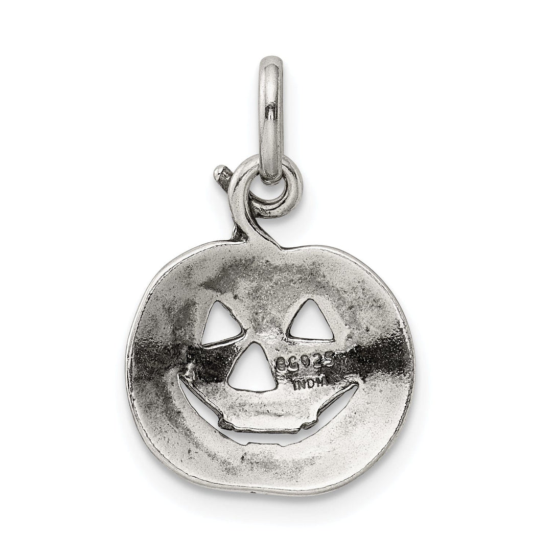 Sterling Silver Pumpkin Charm Pendant