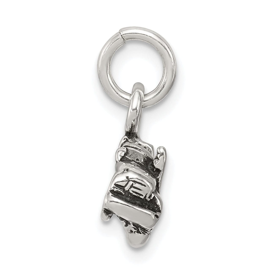 Solid Sterling Silver Antiqued Truck Pendant