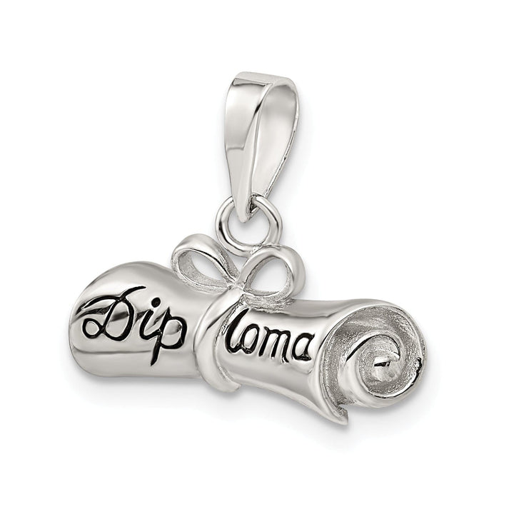 Sterling Silver Rolled-Up Diploma Charm