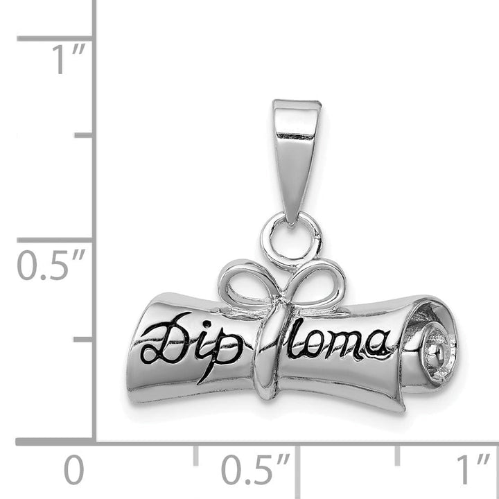 Sterling Silver Rolled-Up Diploma Charm