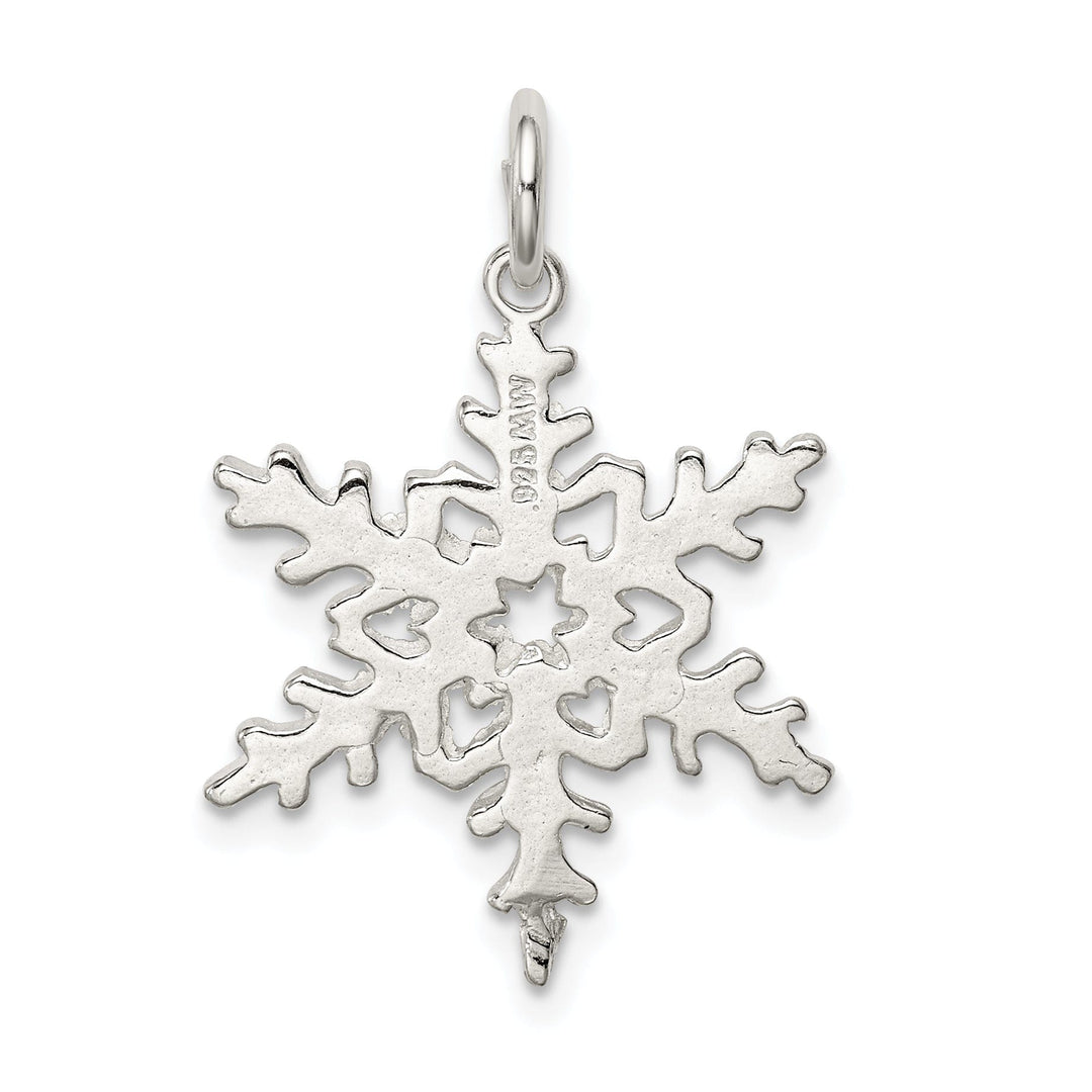 Sterling Silver Snowflake Charm Pendant