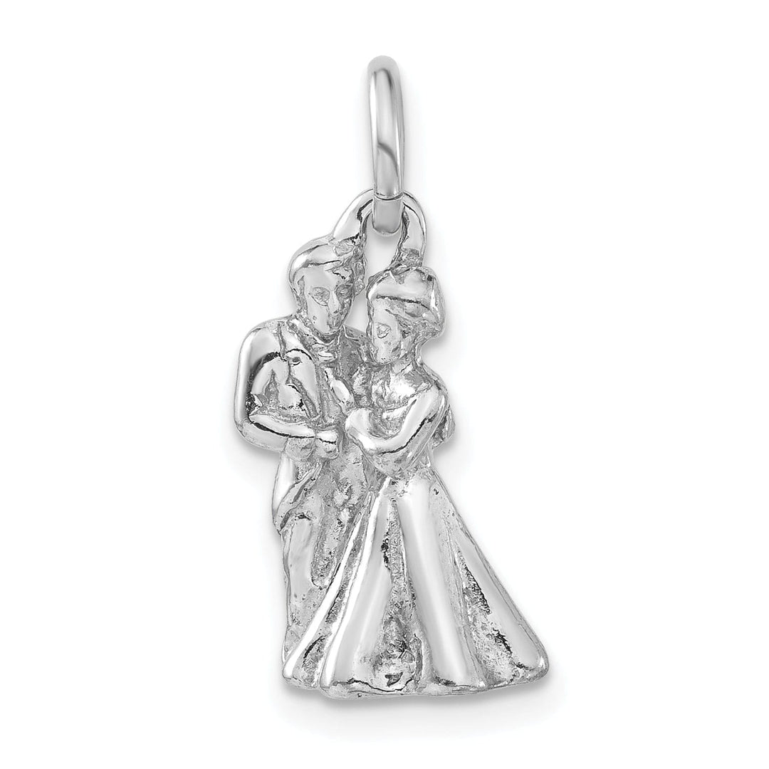 Sterling Silver Man and Woman Embracing Charm