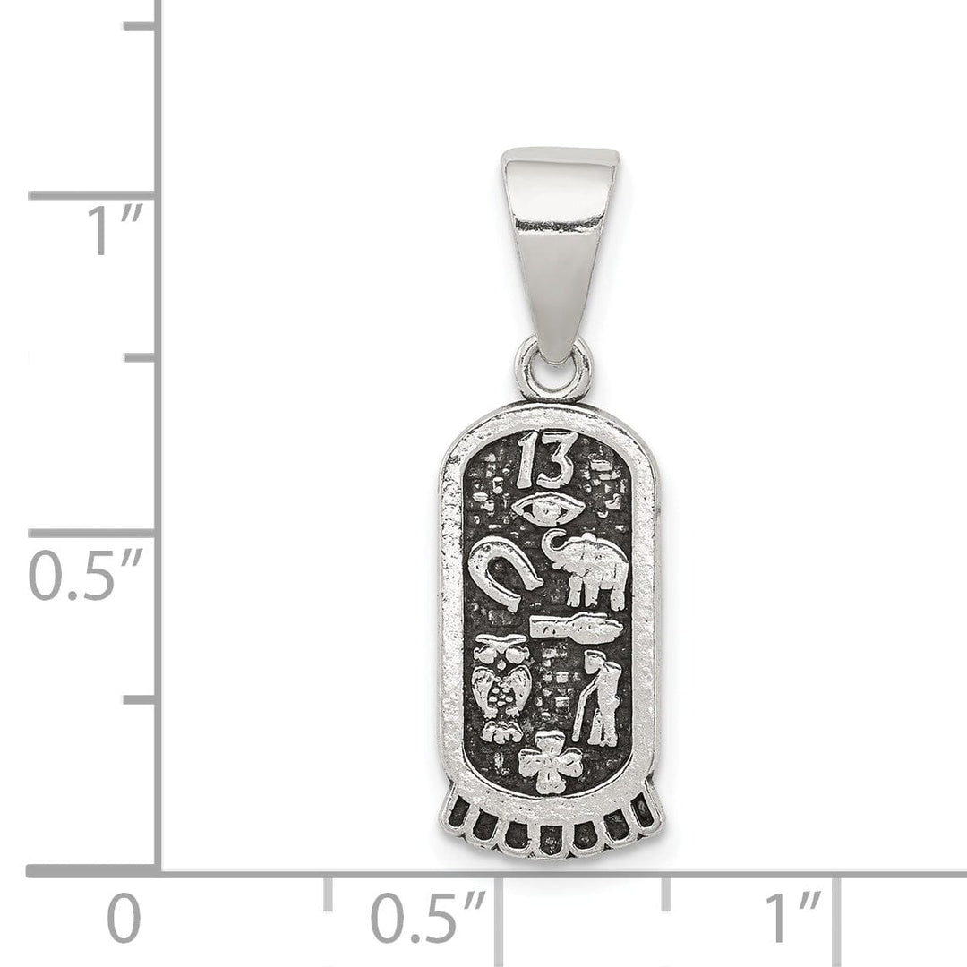 Silver Antiqued Mini Good Luck Icons Charm