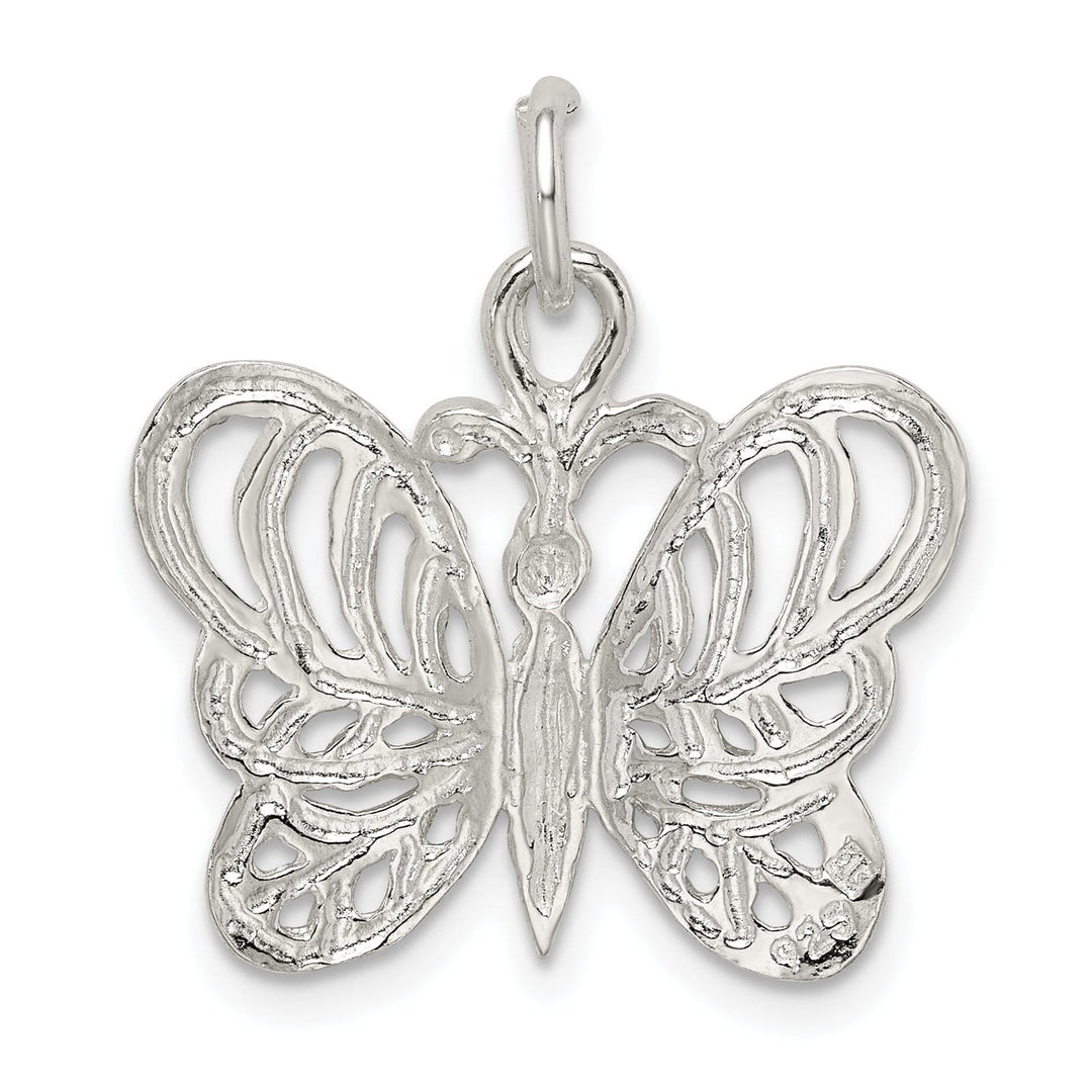 Sterling Silver Butterfly Charm Pendant