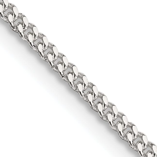 Silver Polished 1.75-mm Solid Curb Link Chain