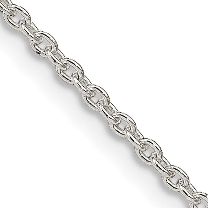 Sterling Silver Polished 1.95-mm Cable Chain
