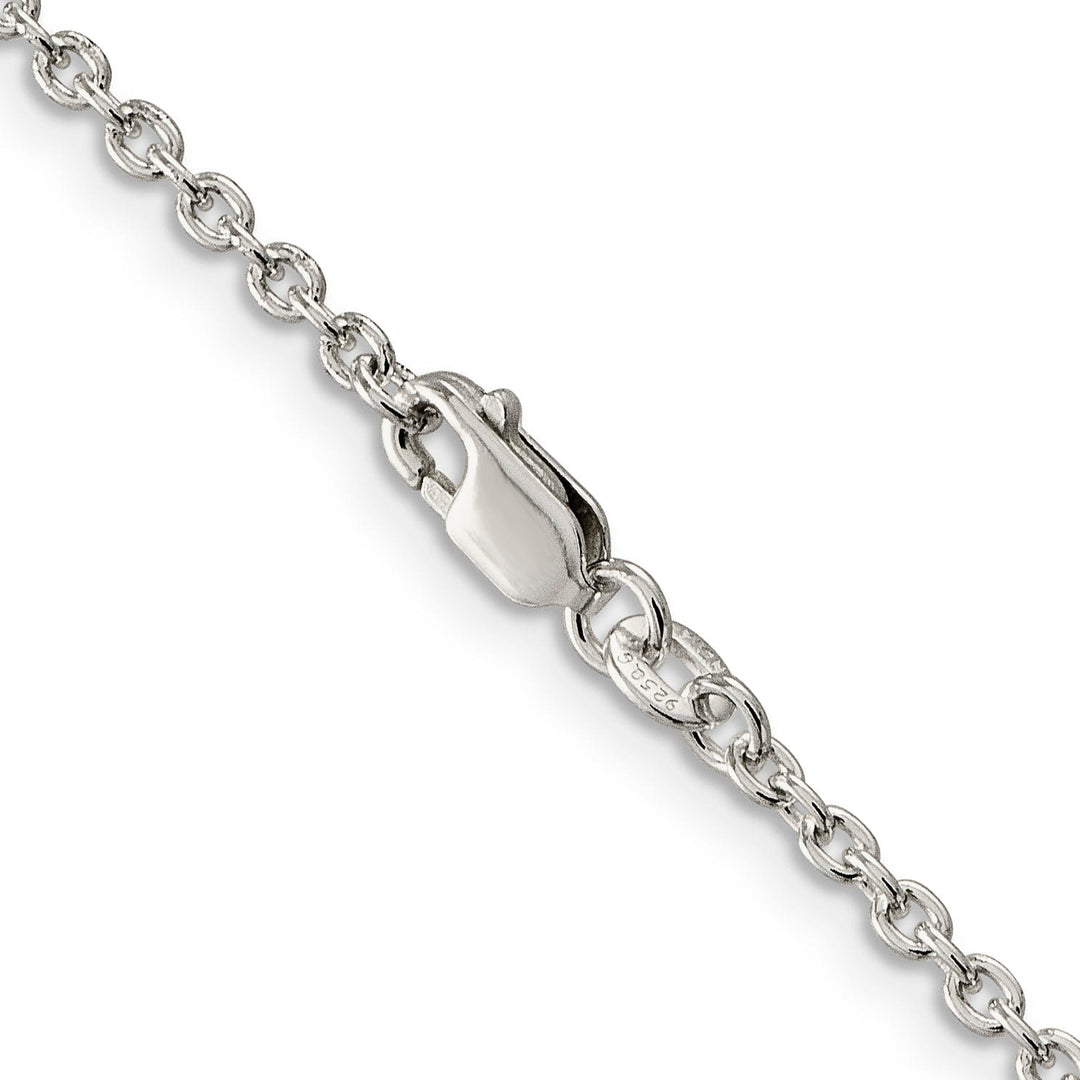 Sterling Silver Polished 2.25-mm Cable Chain