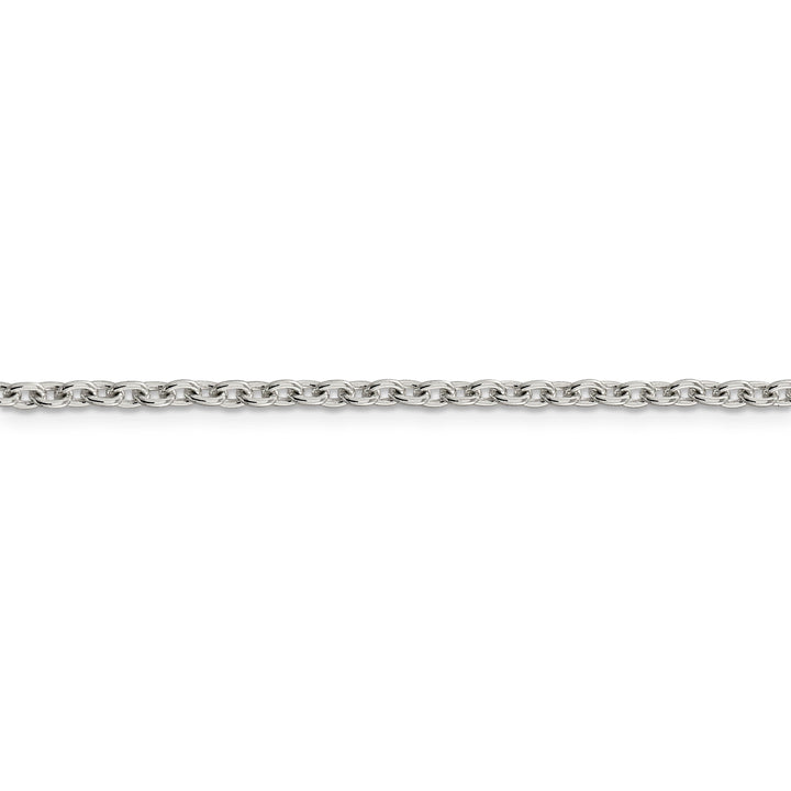 Sterling Silver Polished 2.75-mm Cable Chain