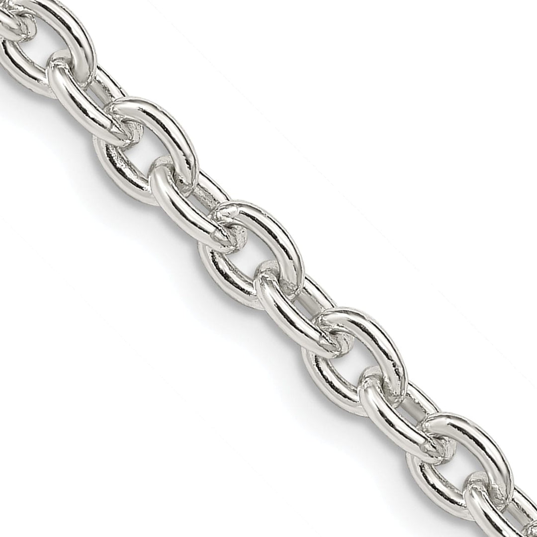 Sterling Silver Polished 4.50-mm Cable Chain