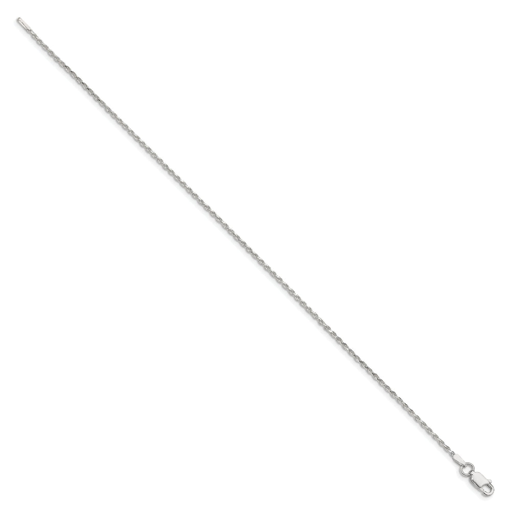 Silver Polished D.C 1.50-mm Solid Rope Chain