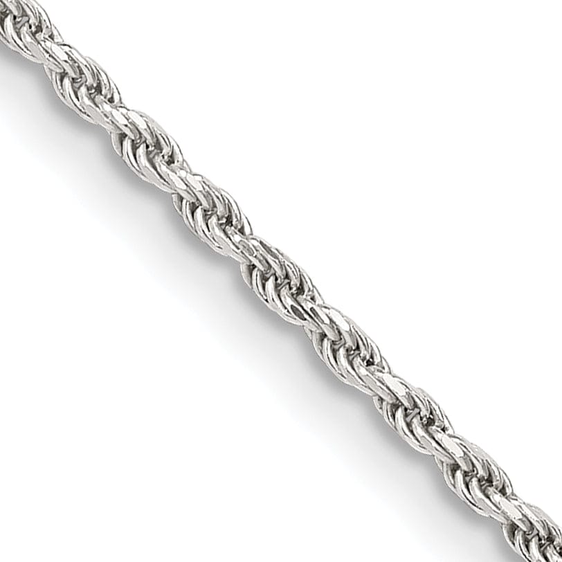 Silver Polished D.C 1.70-mm Solid Rope Chain