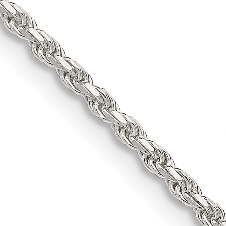 Silver Polished D.C 1.75-mm Solid Rope Chain