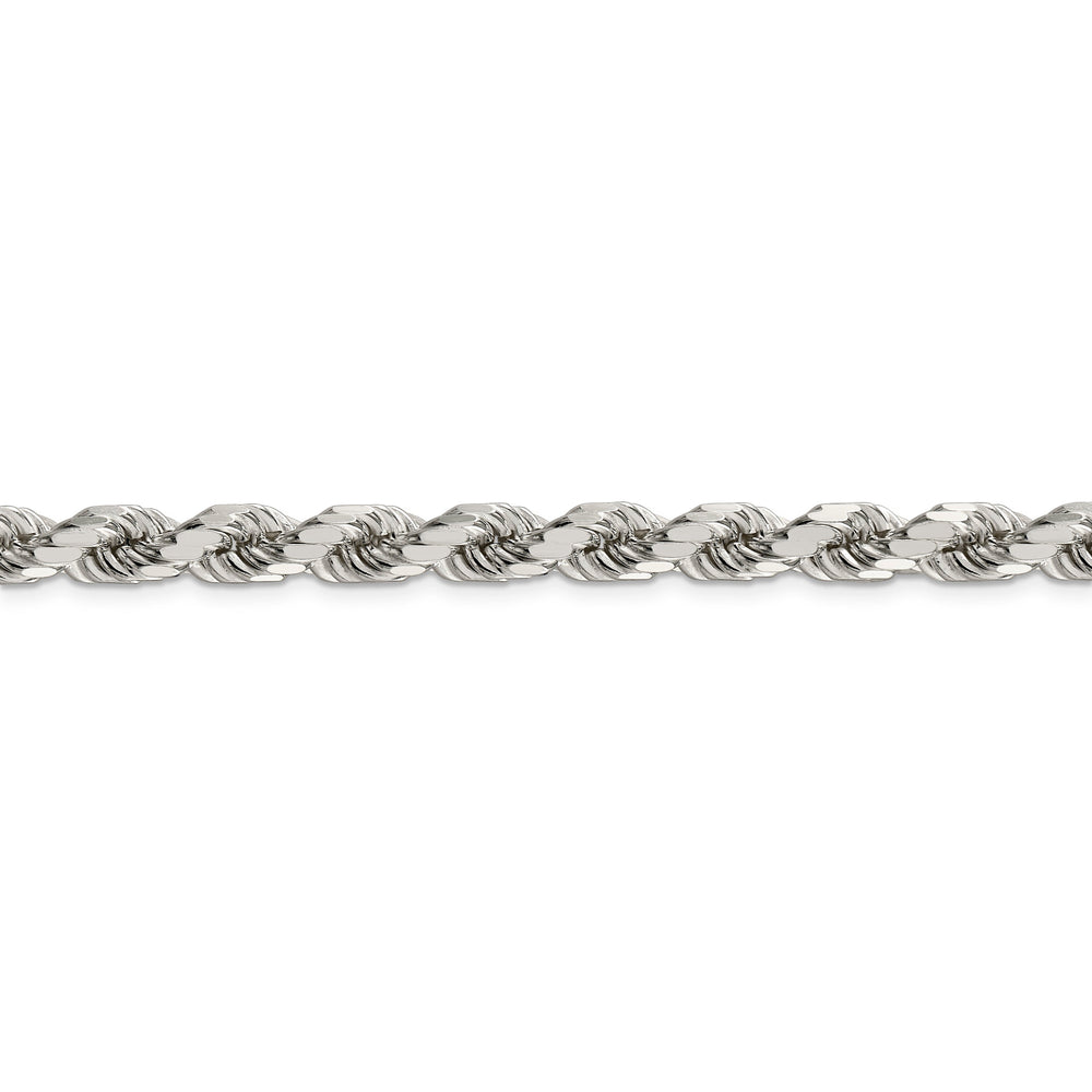 Silver Polished D.C 8 Sides 7.00-mm Rope Chain