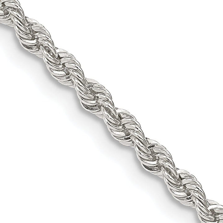 Silver D.C 2.50-mm Solid Twisted Rope Chain