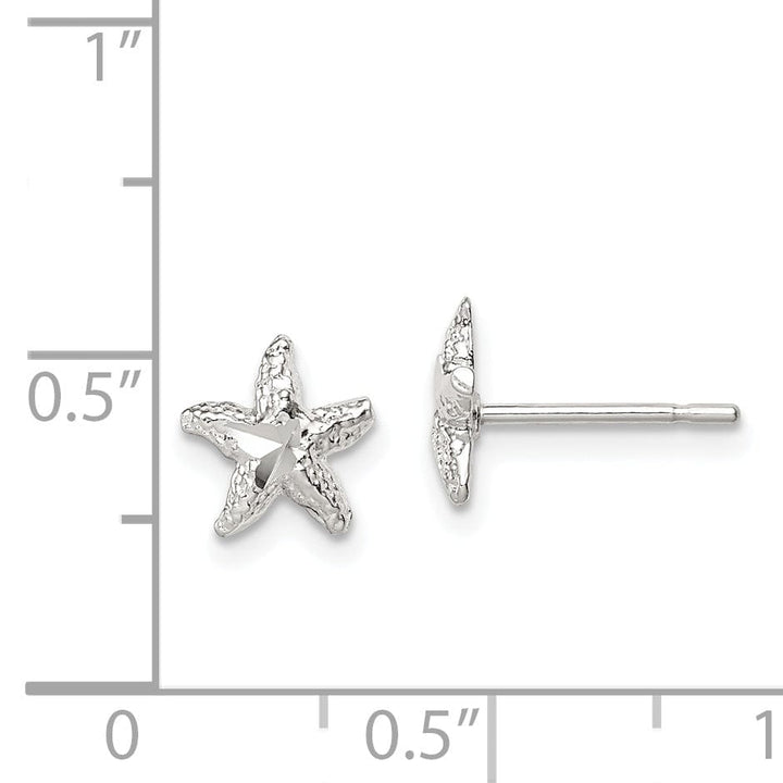 Sterling Silver Starfish Mini Post Earrings