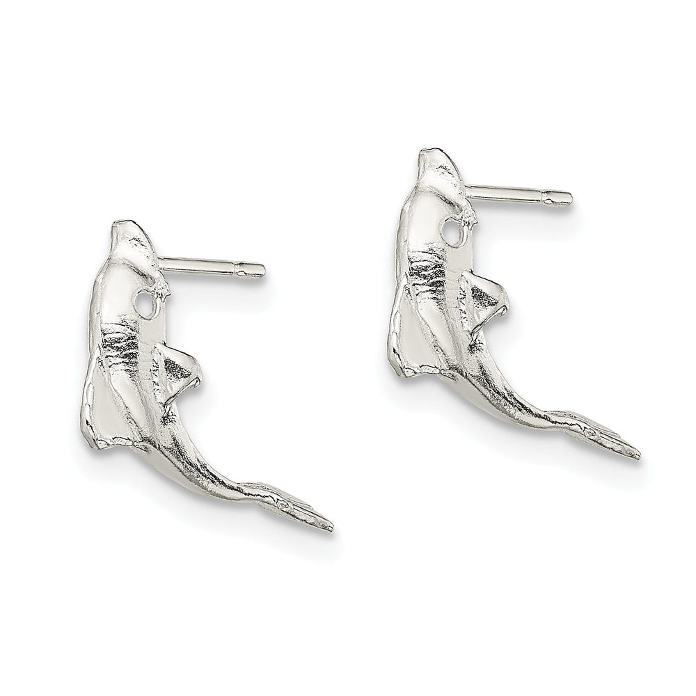 Sterling Silver Dolphin Mini Earrings