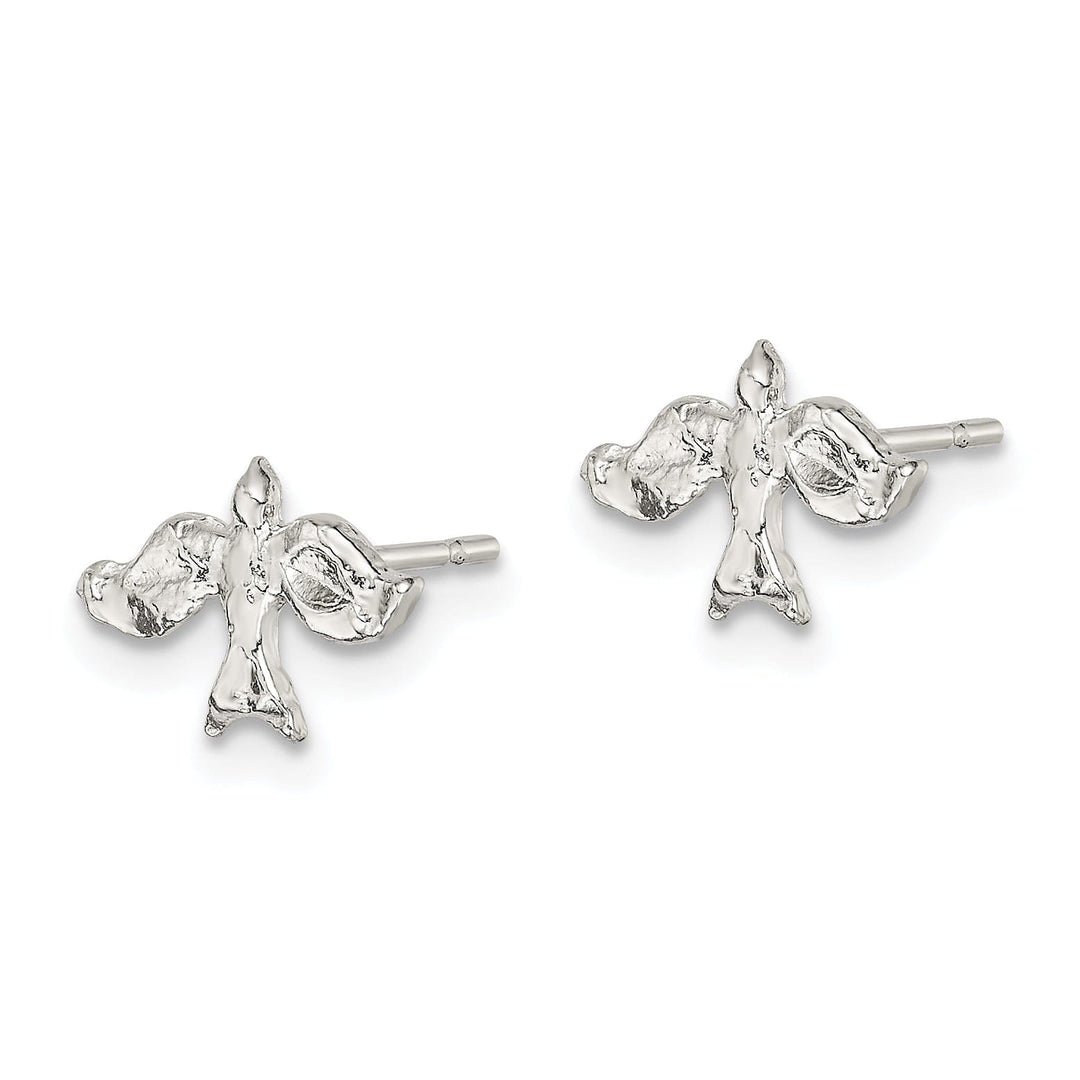 Sterling Silver Dove Mini Post Earrings