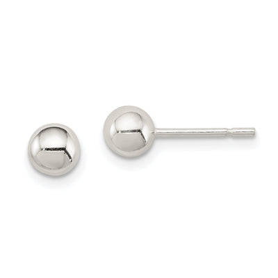 Sterling Silver 5MM Ball Earrings