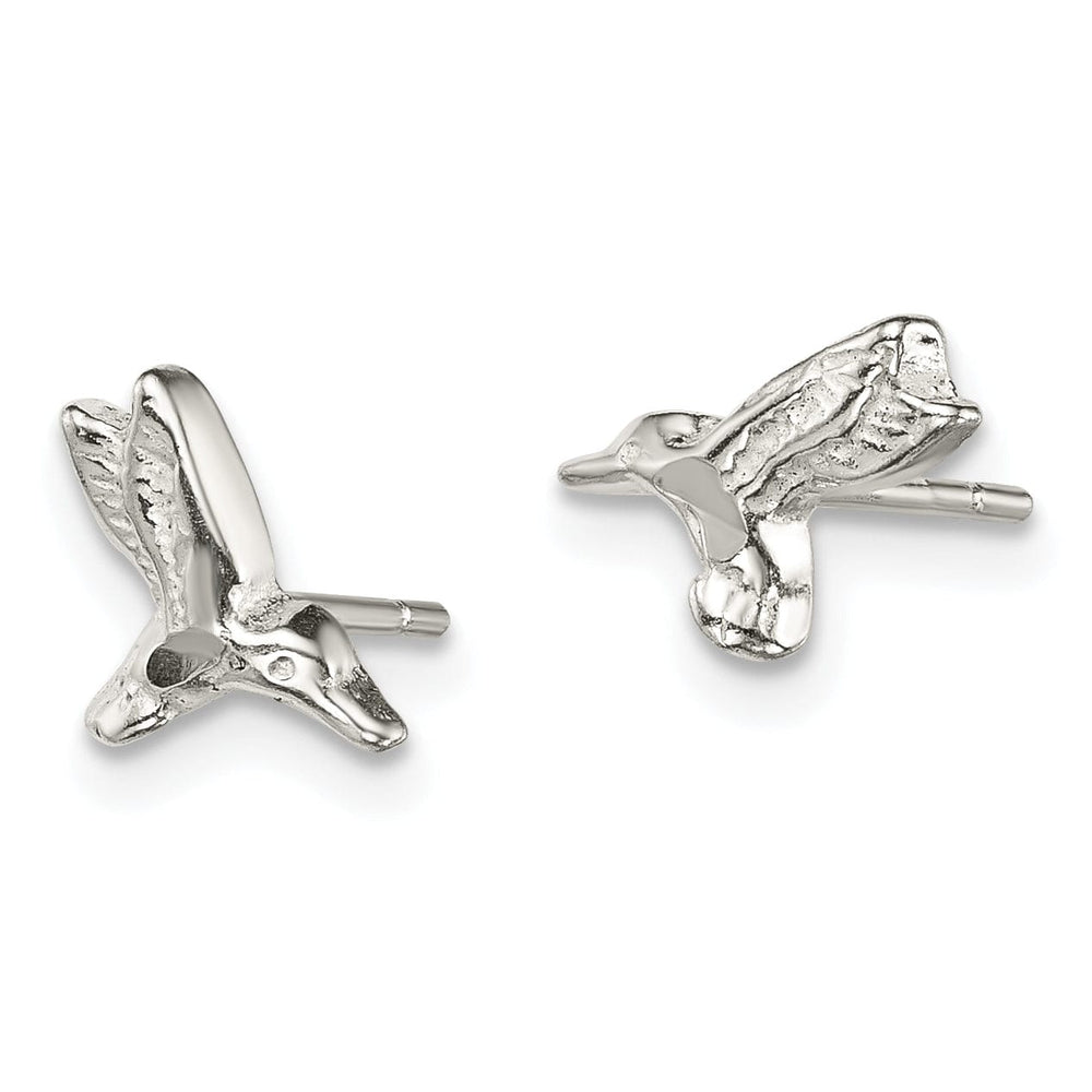 Sterling Silver Hummingbird Mini Post Earrings