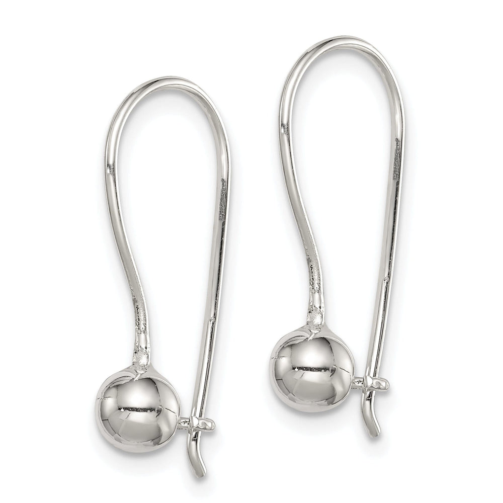 Sterling Silver 5MM Ball Hook Back Earrings