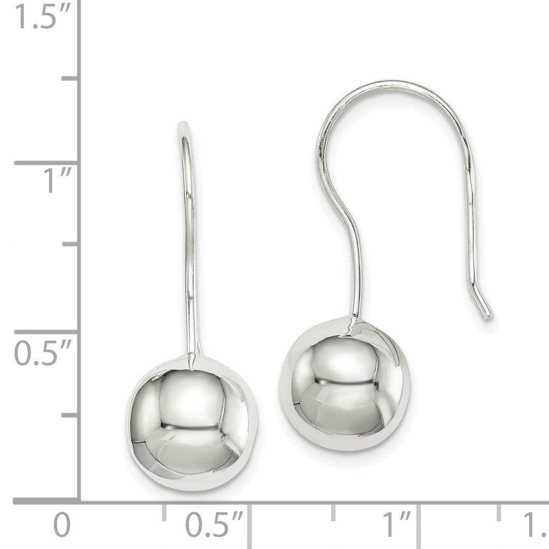 Sterling Silver 10MM Ball Earrings
