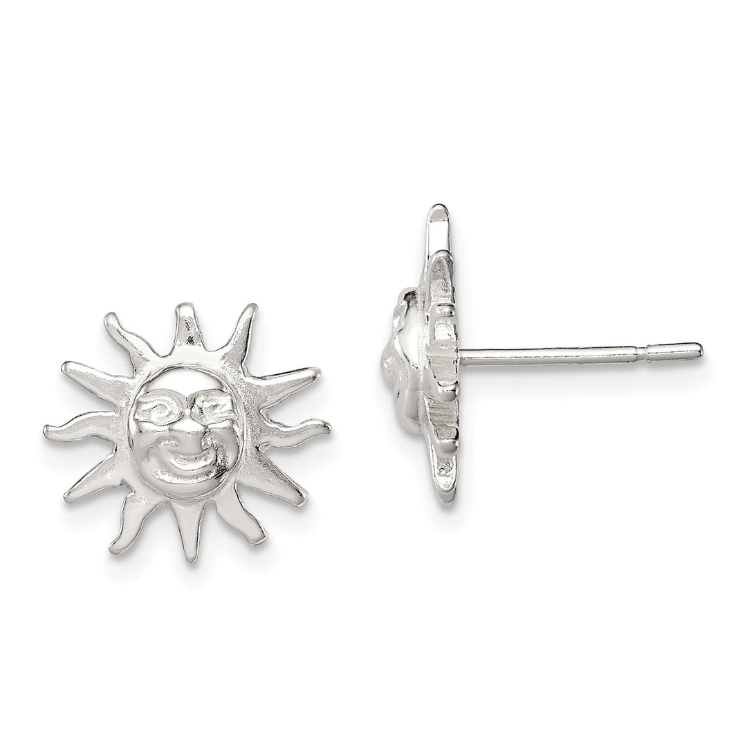 Sterling Silver Sun Mini Earringss