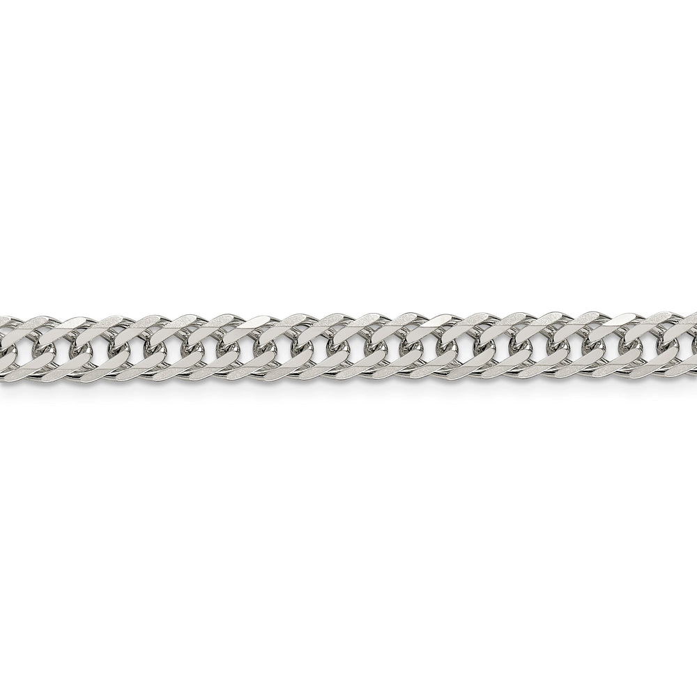Silver 6.25-mm Double 6 Side Flat Fancy Chain