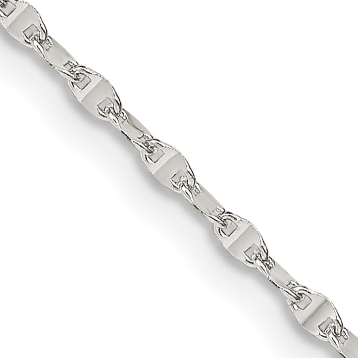 Silver Polished 1.75-mm Flat Anchor Link Chain