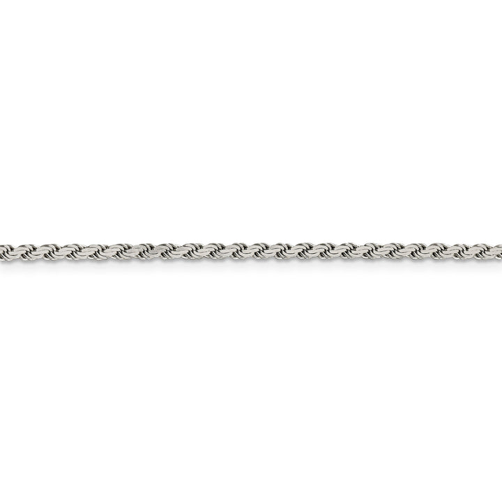 Silver Polished 2.25-mm Solid Flat Rope Chain