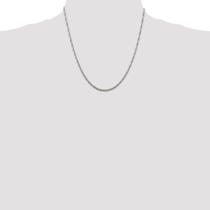 Silver Polished 2.45-mm Loose Rope Chain
