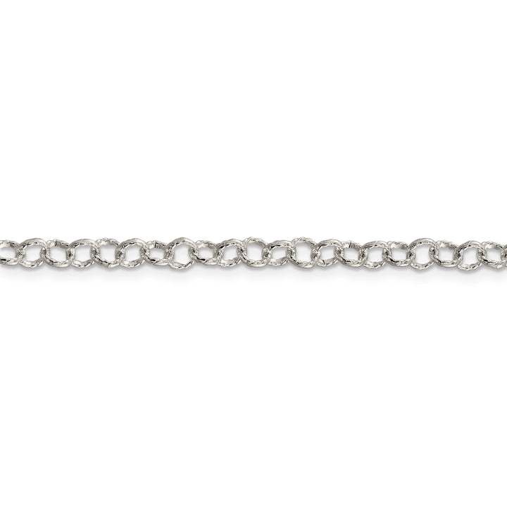 Silver Polished 4.75-mm Fancy Rolo Chain
