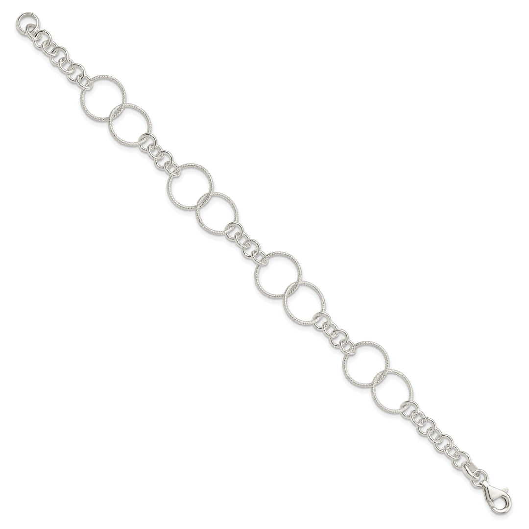 Silver Polish Necklace Bracelet and Earring Set