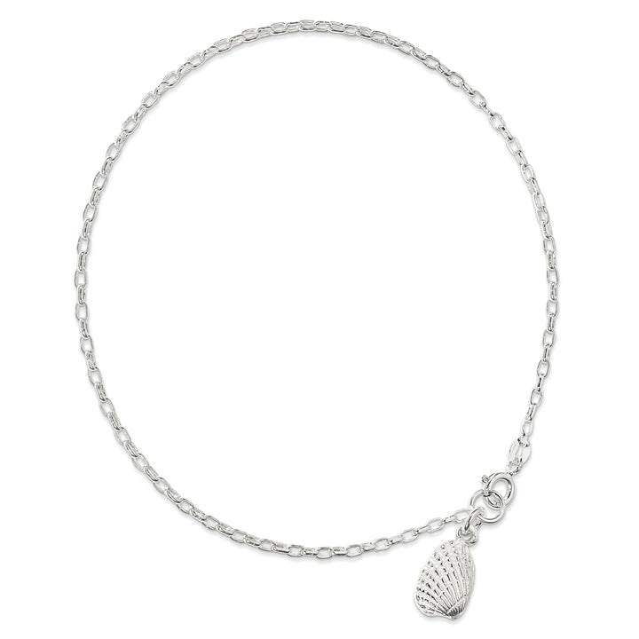 Sterling Silver Shell Anklet