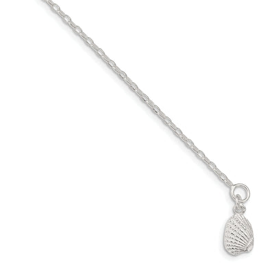 Sterling Silver Shell Anklet