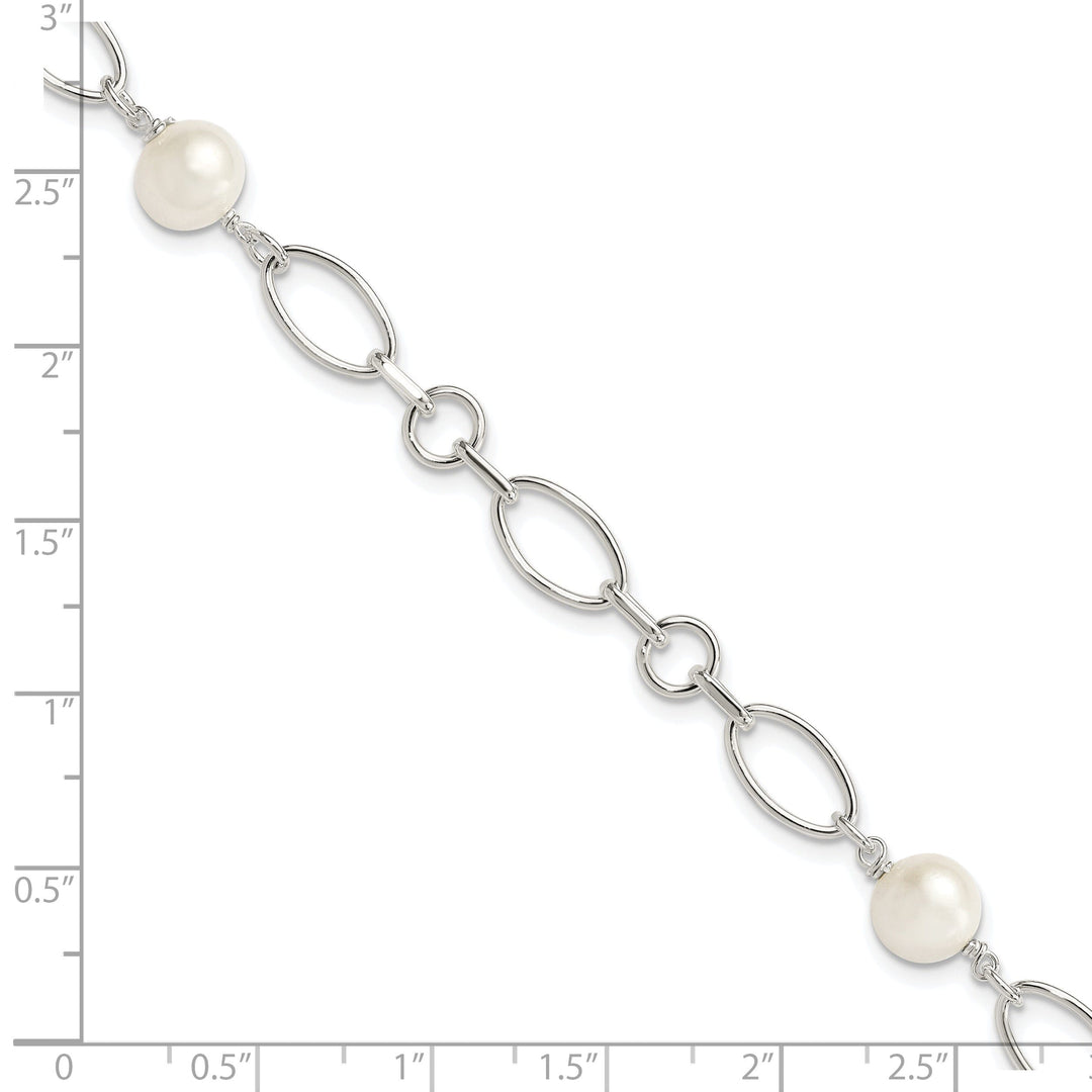 Silver Fresh Water Cultured Pearl Bracelet
