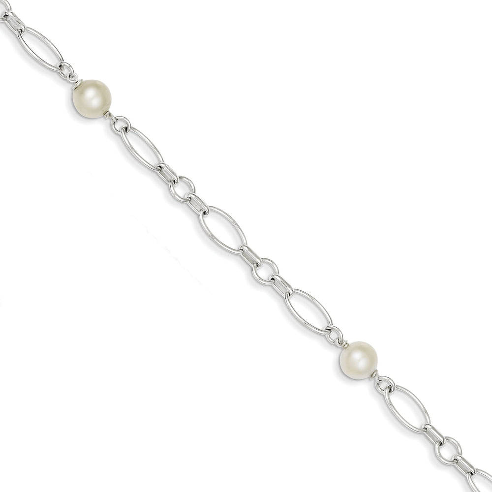 Silver Fresh Water Cultured Pearl Bracelet