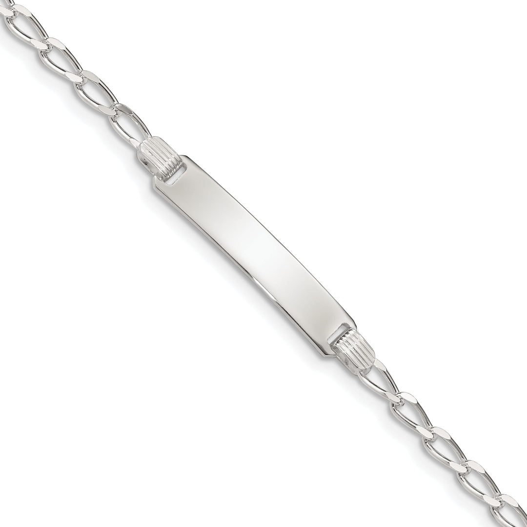 Silver Engravable Children's ID Bracelet