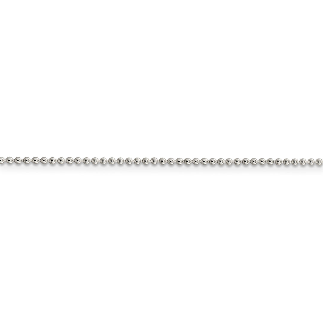 Sterling Silver Beaded Chain 1.5MM