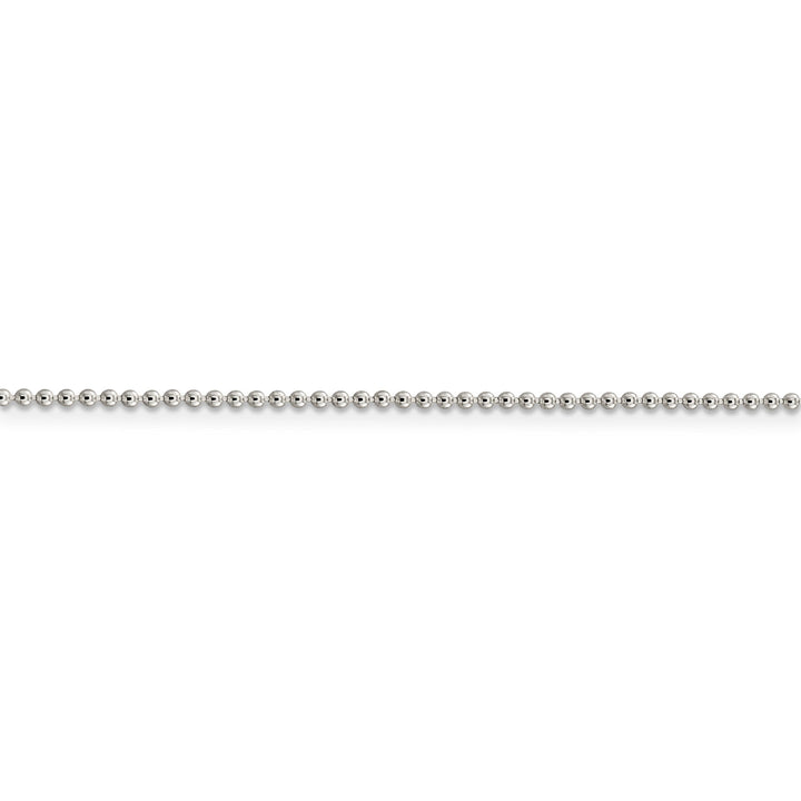 Sterling Silver Beaded Chain 1.5MM