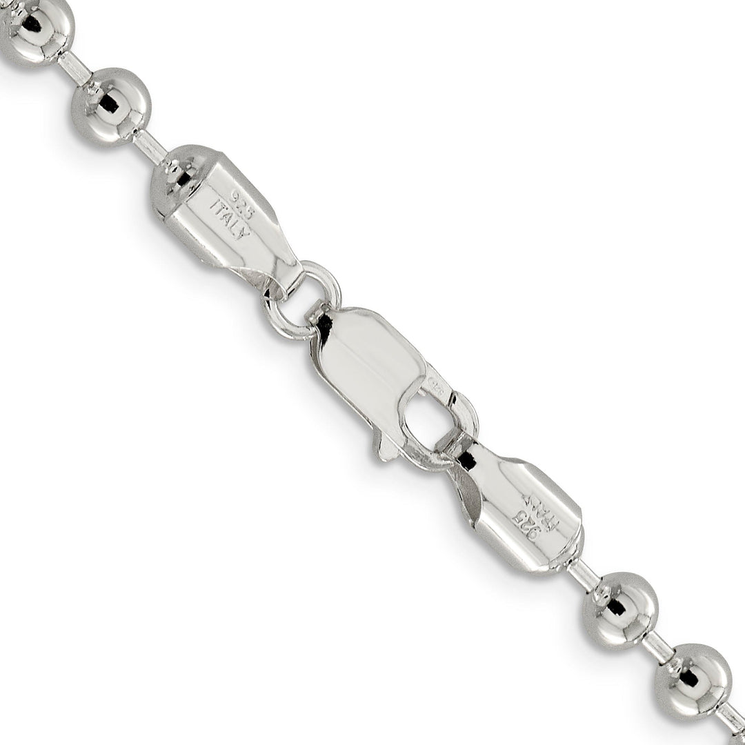 Sterling Silver Beaded Bead Chain 5MM