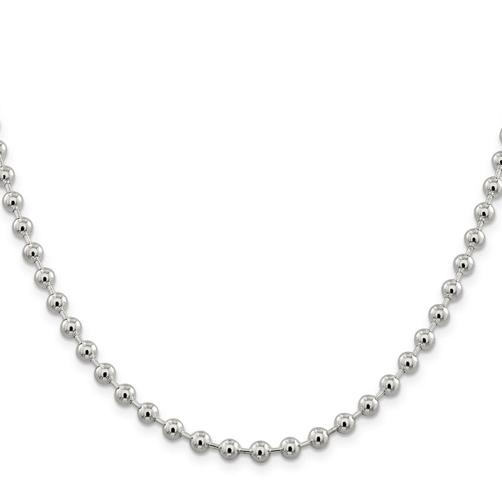 Sterling Silver Beaded Bead Chain 5MM