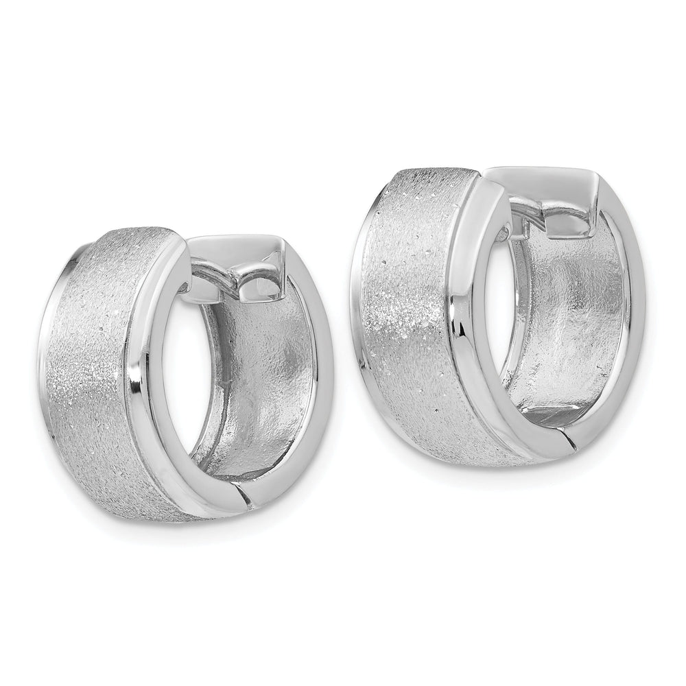 Silver Radiant Essence Hoop Earrings