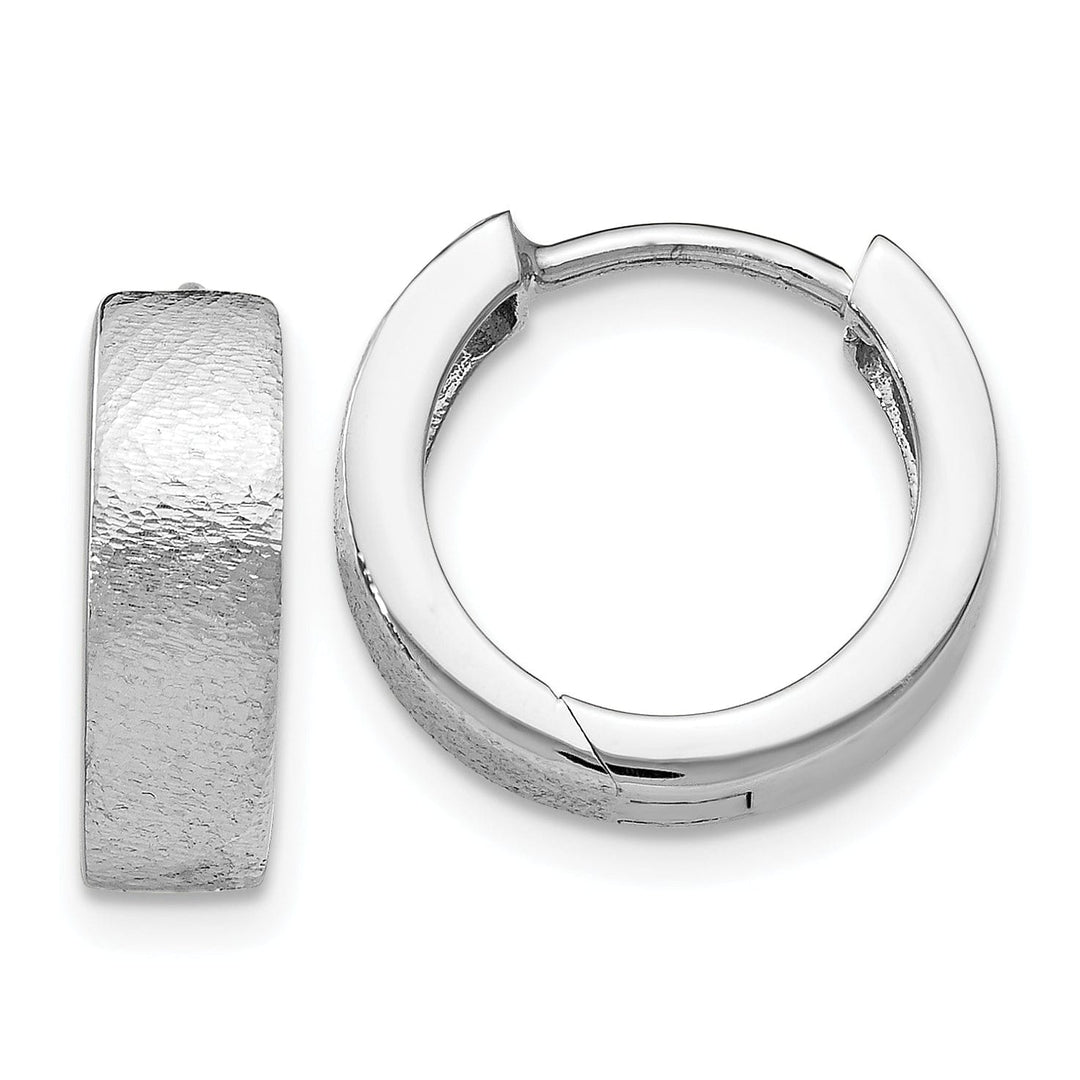 Silver Radiant Essence Huggie Hoop Earrings