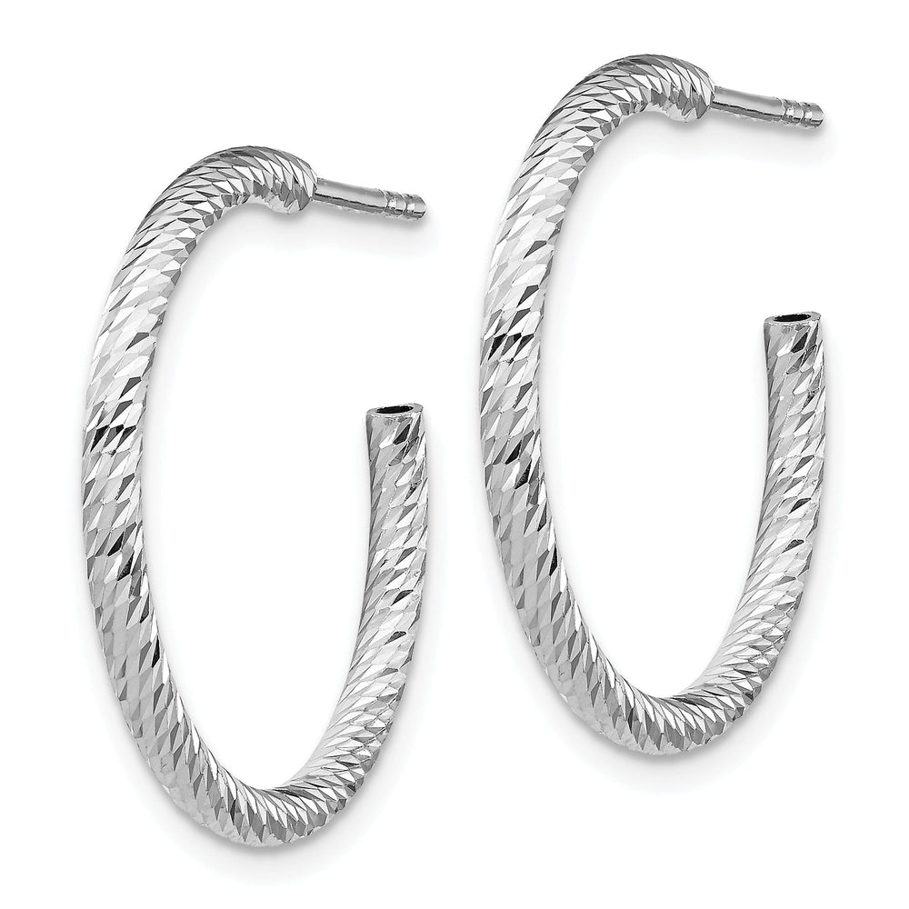 Sterling Silver D.C Hoop Earrings